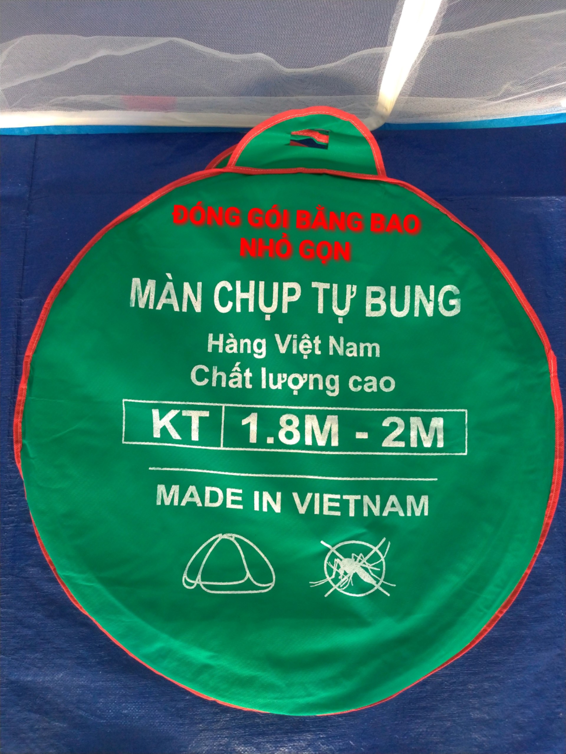 Mùng xếp đỉnh rộng 1m8x2m